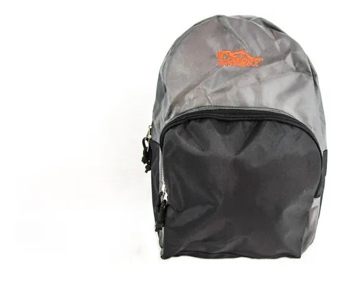 [13646] Bolso Morral Escolar Para Niños Unisex Macuto Ecology (Gris y Negro)