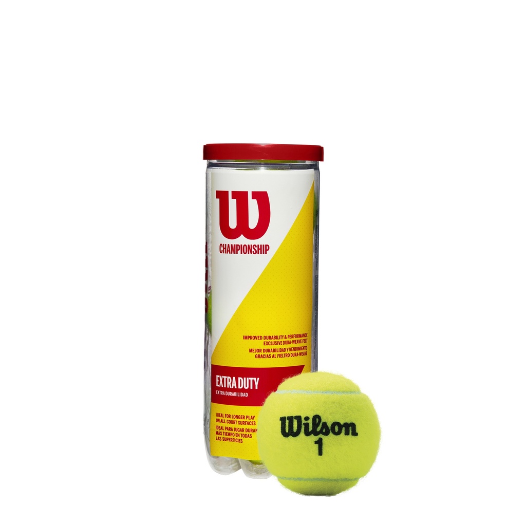 Pelotas de Tenis Wilson Championship Extra Duty Tubo de 3 unds (T1001)