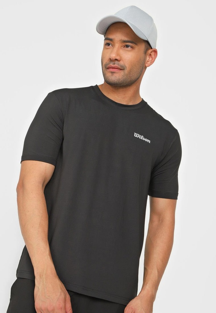 [WT59041] Camiseta Wilson Ultra Light Cuello Redondo Caballero 59034 Negro (L)