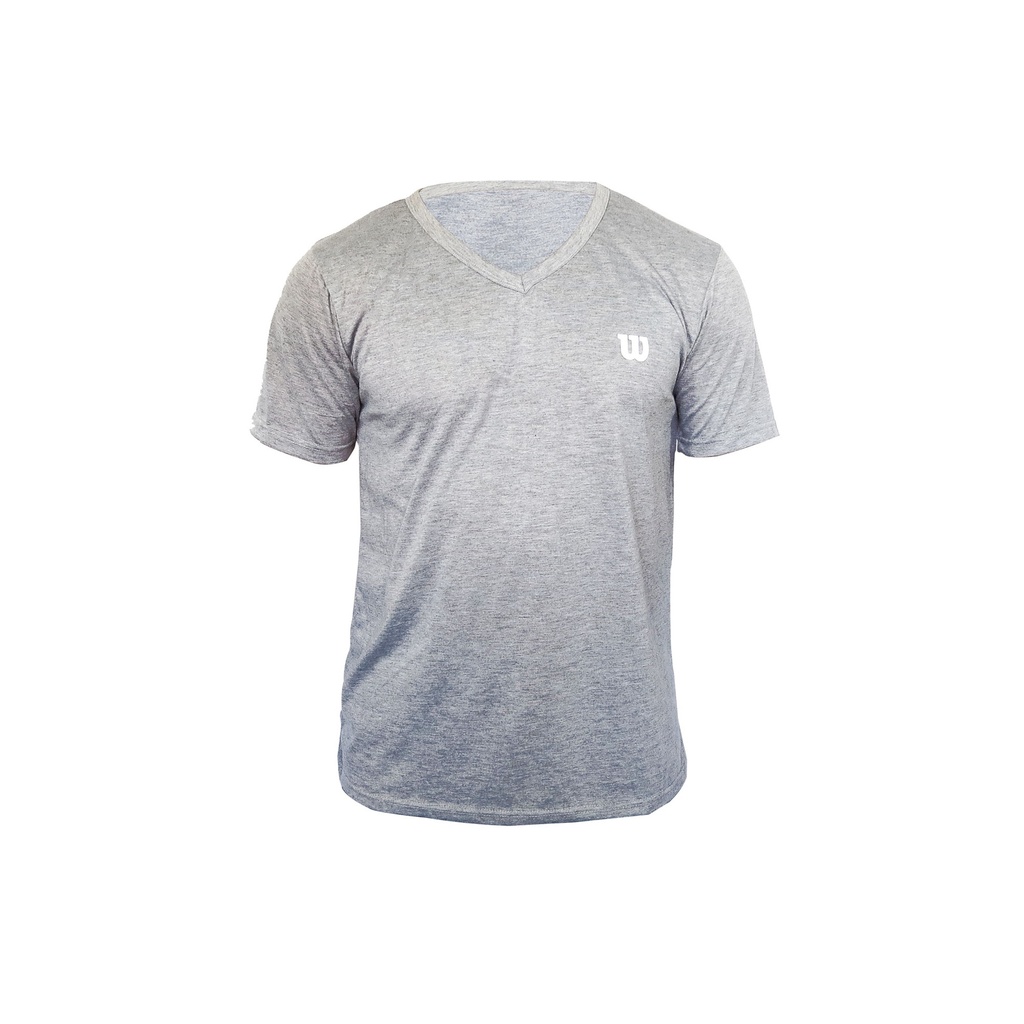 [WT87322] Camiseta Wilson Polyspun Cuello en V Caballero 87315 Jaspe (L)