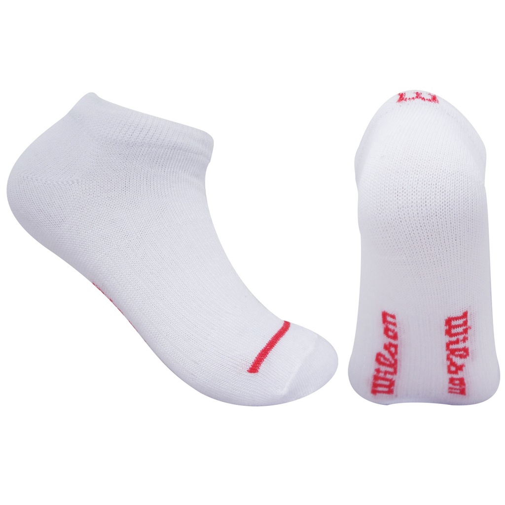 [A9731] Medias Tobilleras Deportivas Caballero Wilson No Show 3 pares (BLANCO)
