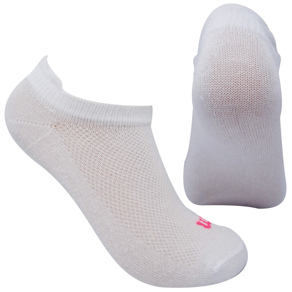 [A9750] Medias Tobilleras Deportivas Dama Wilson No Show 3 Pares (BLANCO)