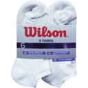 Calcetín Corto de Fibras Sintéticas Wilson No Show Mujer Jaspeada P6 Unitalla