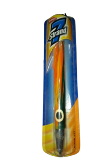 [1122789] 7Strand Pulpo De Pesca Kona Jet 10In - 3,5 Oz Kjl-223 Org Dolphin 