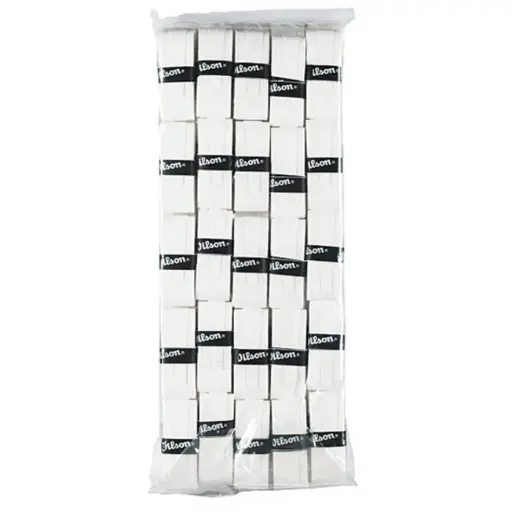 [WRZ4019WH] Pro Overgrip Wilson P/Raqueta Tennis 50Pz (Blanco)