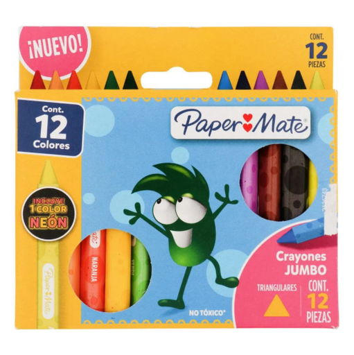 [2136743] Creyón Papermate Triangular Grueso Cx12