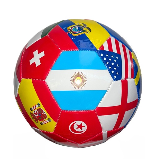 [93000] Balón De Fútbol No.5 Banderas Mundial