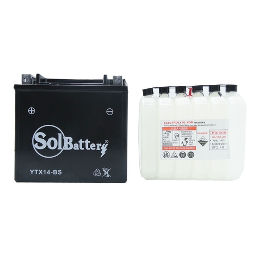 [10024209] Batería YTX14-BS Solbattery