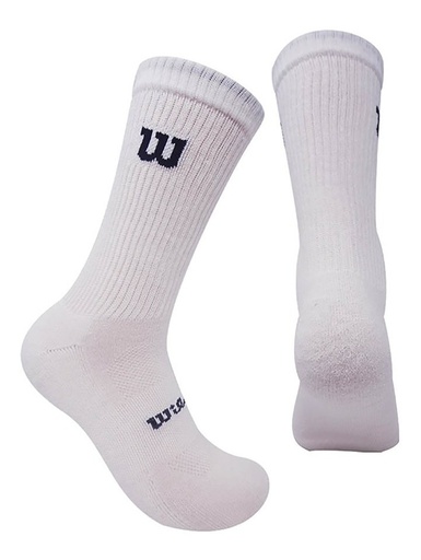 [C0889] Calcetin/Media tobillera deportiva de algodón Wilson Unisex X3 Unitalla