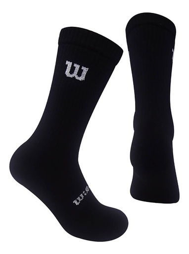 [C0890] Calcetin/Media tobillera deportiva de algodón Wilson Unisex X3 Unitalla