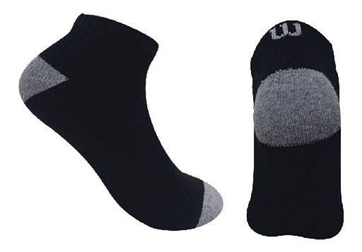 [C0899] Calcetin/Media tobillera de algodón Wilson Unisex X3 Unitalla