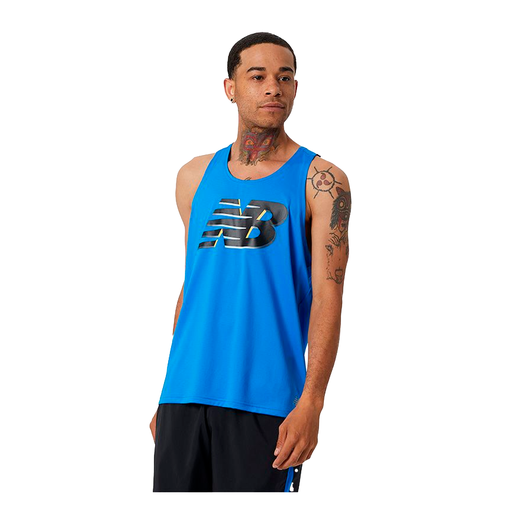 Camiseta de hombre New Balance Graphic Accelerate Azul Rey