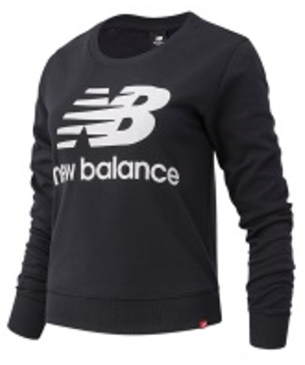 Sudadera de Mujer Ml New Balance Essentials Crew Fleece Negro