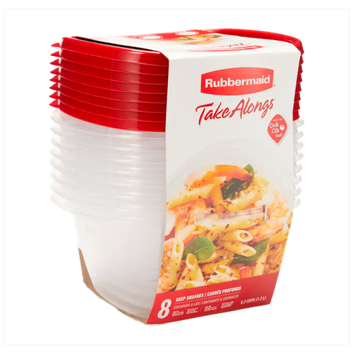 [2086746] Set de Envases 16 Piezas Cuadradas Takealongs Rubbermaid (1.253 ml)