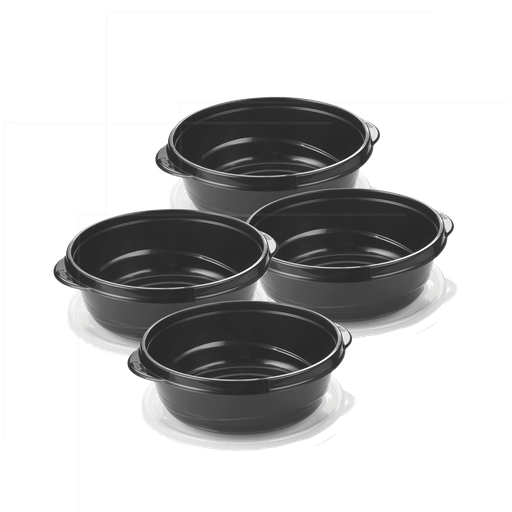 [2077537] Set de Envases 8 Piezas Takealongs Rubbermaid (Negro 1.182 ml)