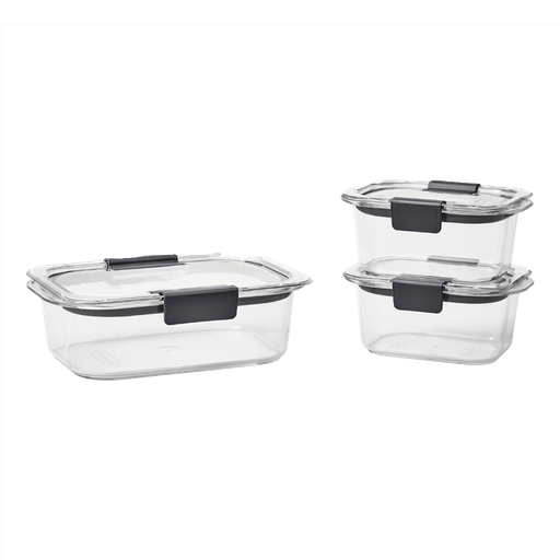 [2025903] Set de Envases 6 Piezas con Cierre Hermético Brilliance Rubbermaid