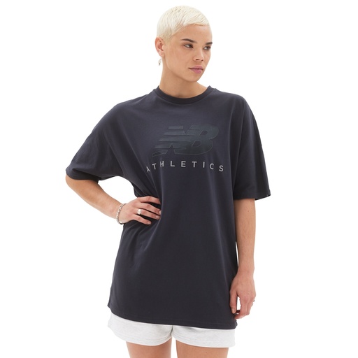 Franela de Mujer New Balance Athletics Oversized Negra