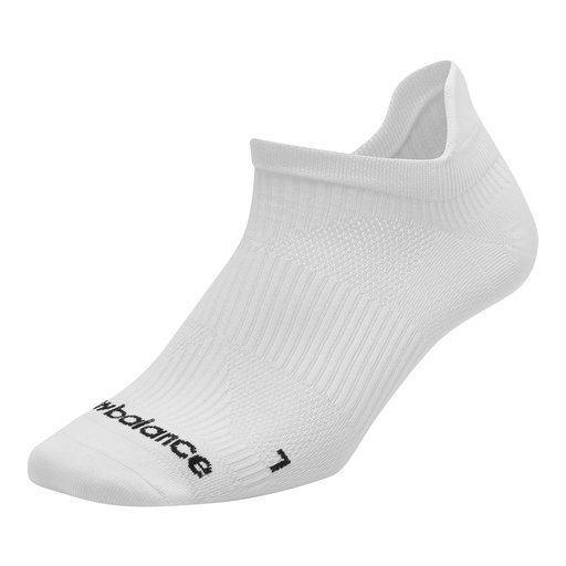 Medias Cortas New Balance Run Flat Knit No Show Blanco