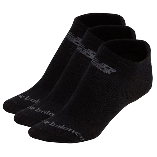 Medias Cortas New Balance Cottom Flat 3 Pack Negro