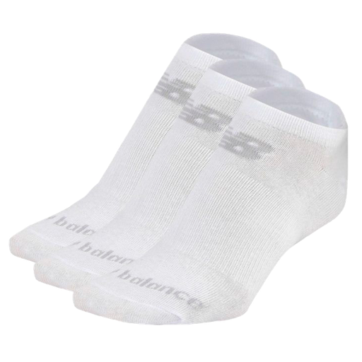 Medias Cortas New Balance Cottom Flat 3 Pack Blanco