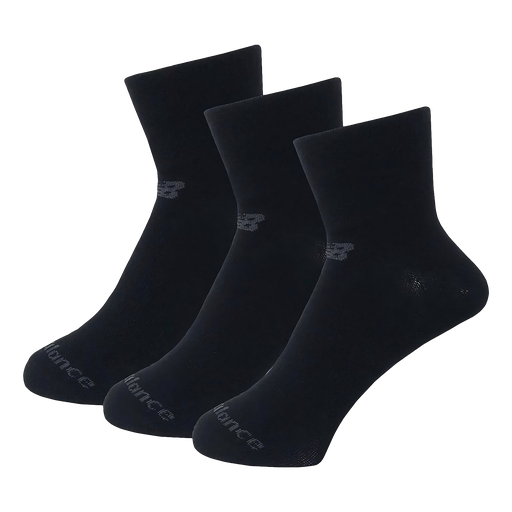 Medias Altas Performance Cotton Flat Knit Ankle 3 Pack Negro