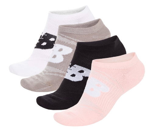 Media corta Light Weight Invisible Socks 4 Pack Multicolor