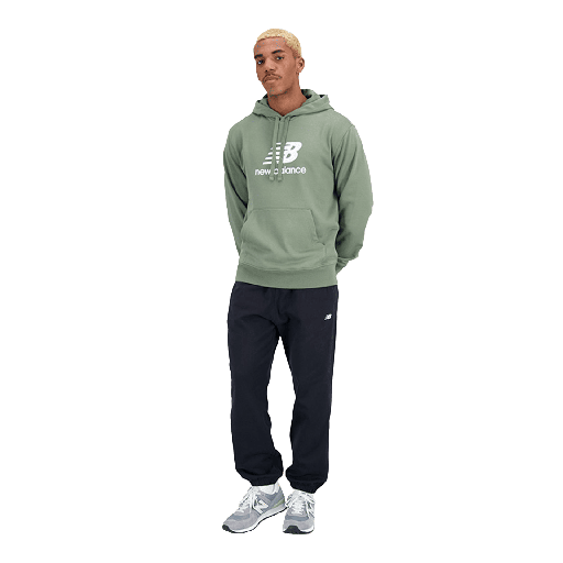 Sueter New Balance Essential Stacked Logo French Terry