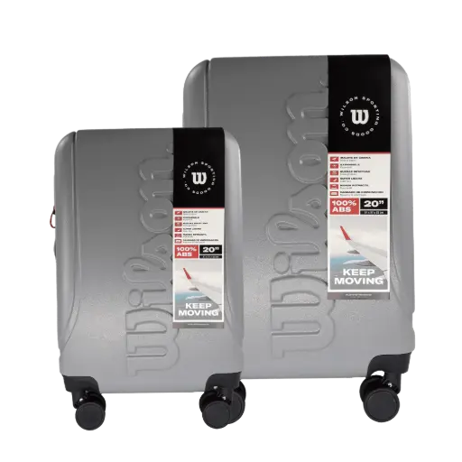 [65.1753G] Set de 2 Maletas de Viaje Wilson Córdoba Gris 20" y 24"