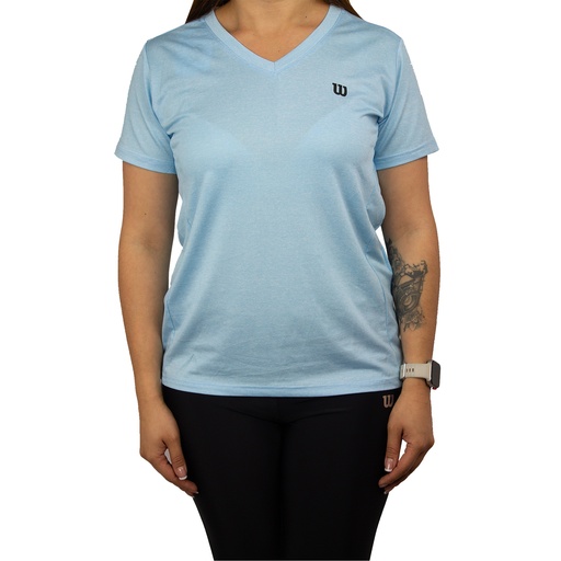 Camiseta Jaspeada Manga Corta Mujer Wilson 71592 