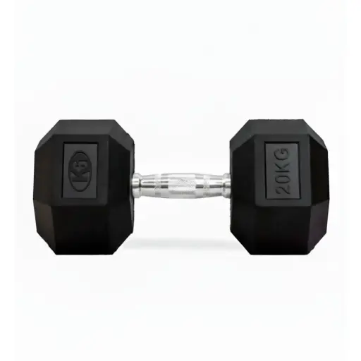 [66851] Mancuerna Pesa K6 Hexagonal Encauchetada 20kg