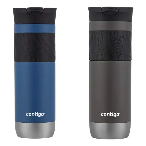 [2104596] Botella Térmica Contigo Byron 2.0 SS SnapSeal 20oz/590ml Set de 2 unds