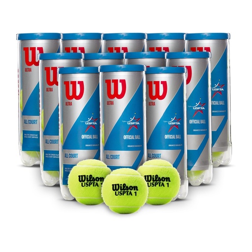 [COMBOWRT109500X12T] Combo Pelotas de Tenis Wilson Ultra All Court 3P X 12T