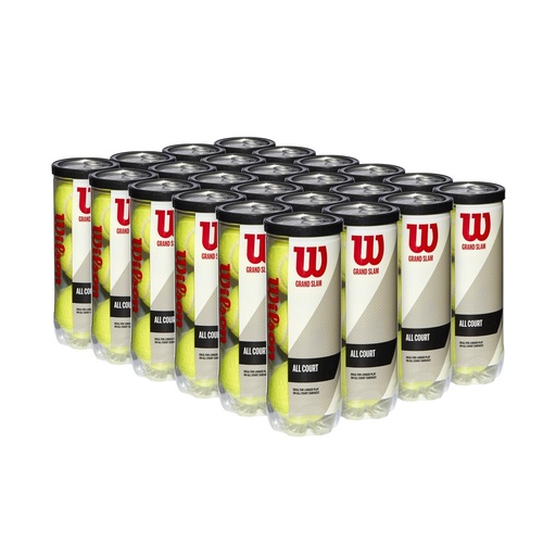 [COMBOWRT1043X24T] Combo Pelotas de Tenis Wilson Grand Slam Tarro 3P X 24T