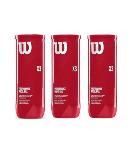 [COMBOWR8900801001X3T] Combo de Pelotas de Padel Wilson Tarro 3P X 3T