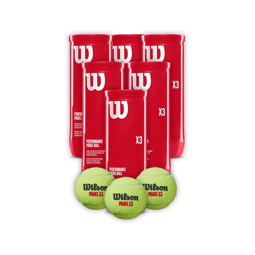 [COMBOWR8900801001X6T] Combo de Pelotas de Padel Wilson Tarro 3P X 6T
