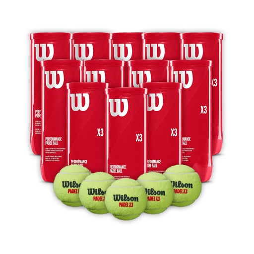 [COMBOWR8900801001X12T] Combo de Pelotas de Padel Wilson Tarro 3P X 12T