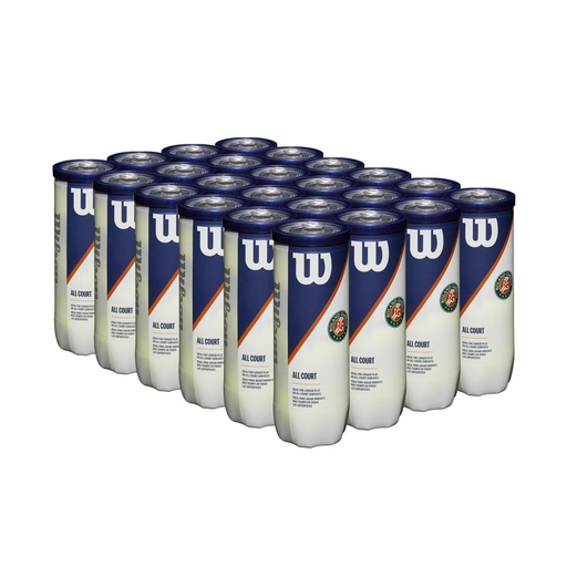 [COMBOWR8204601001X24T] Combo Pelotas de Tenis Wilson Roland Garros 3P X 24T