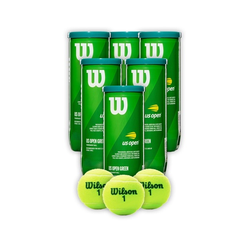 [COMBOWRT137500X6T] Combo Pelotas de Tenis Transicion Wilson Punto Verde 3P X 6T