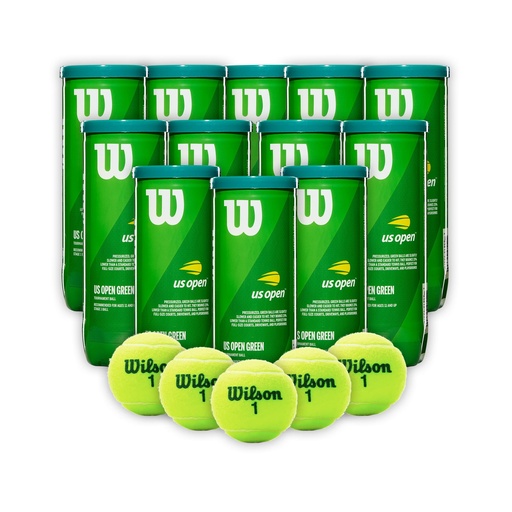 [COMBOWRT137500X12T] Combo Pelotas de Tenis Transicion Wilson Punto Verde 3P X 12T
