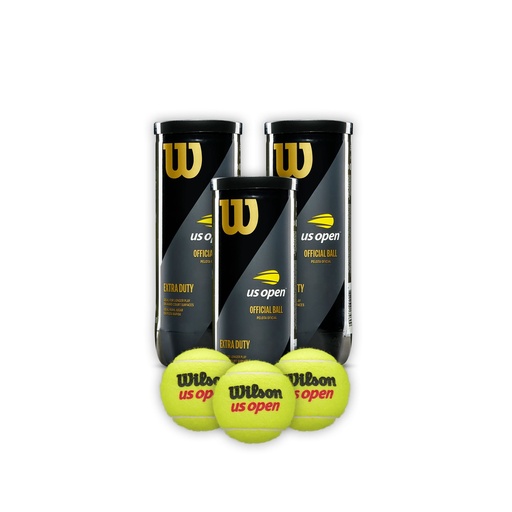 [COMBOWRT106200X3T] Combo Pelotas de Tenis Wilson Us Open Extra Duty 3P X 3T