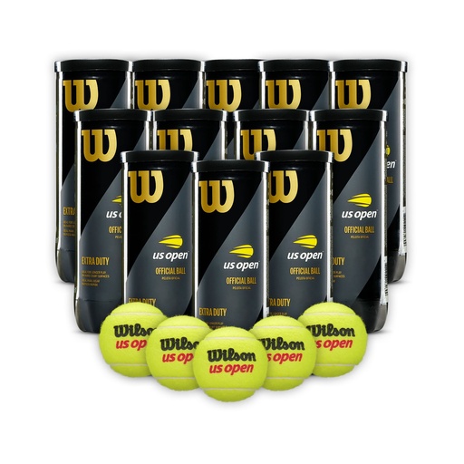 [COMBOWRT106200X12T] Combo Pelotas de Tenis Wilson Us Open Extra Duty 3P X 12T