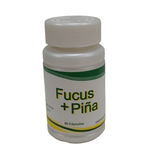 [010-LB] Fucus 150mg + Piña 150mg 100% Laboratorios Baron's Detox Adelgazar 60 Cápsulas