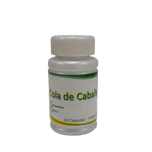 [028-LB] Cola de Caballo Laboratorios Baron's 100% Pura  300mg 60 Cápsulas