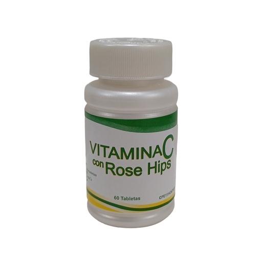[021-LB] Vitamina C + Rose Hips Laboratorios Baron's 500mg 60 Tabletas