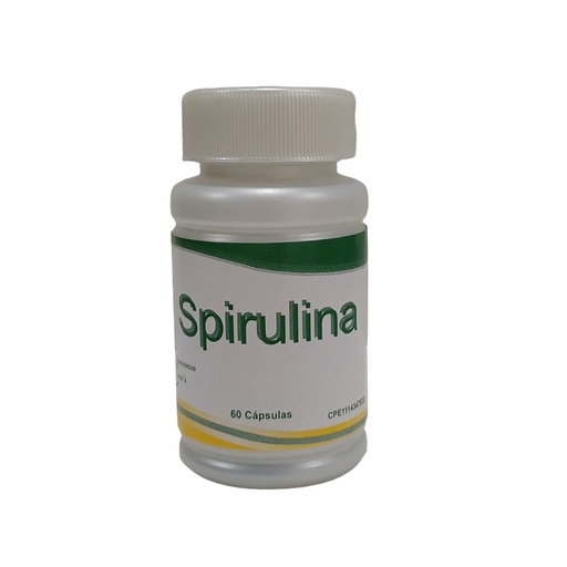 [020-LB] Spirulina Laboratorios Baron's 300mg 60 Cápsulas 