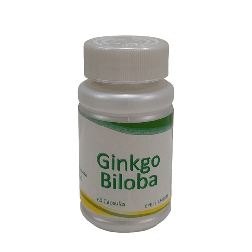[011-LB] Ginkgo Biloba Laboratorios Baron's Puro Memoria y Concentración 500mg  60 Cápsulas 