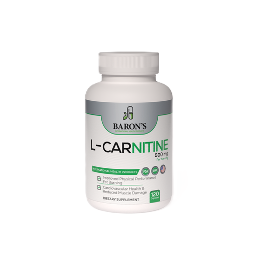 [041-LB-BIHP] L-Carnitina Baron's 500mg 120 Cápsulas 