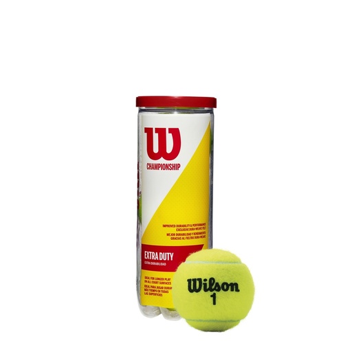 [WRT100101] Pelotas de Tenis Wilson Championship Extra Duty Tubo de 3 unds (T1001)