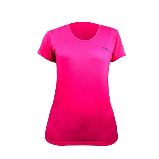 Camiseta Wilson Polyspun Cuello Redondo Estampado Grande Dama 73186 Rosa