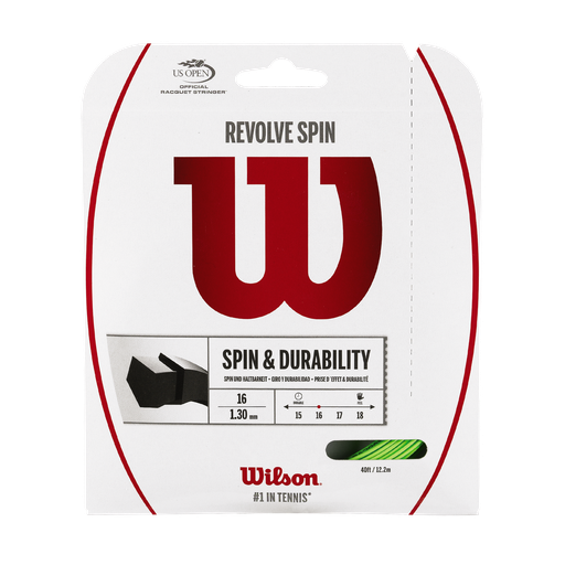 [WRZ956800] Set Cuerda para Raqueta Wilson Revolve Spin 16 (VERDE) (Z9568)